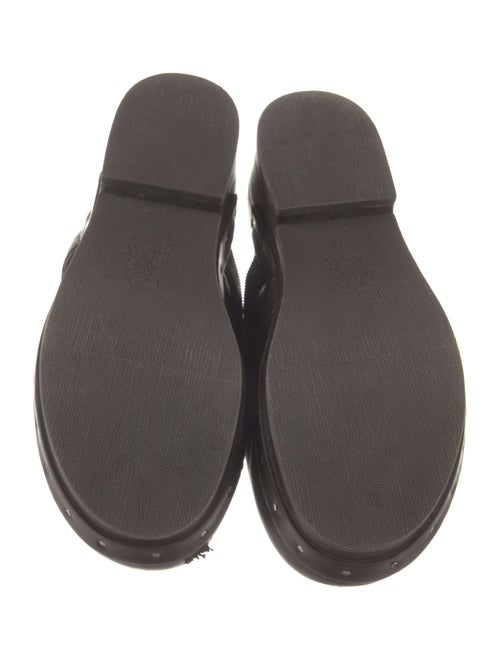 Brunello Cucinelli Leather Beaded Accents Mules