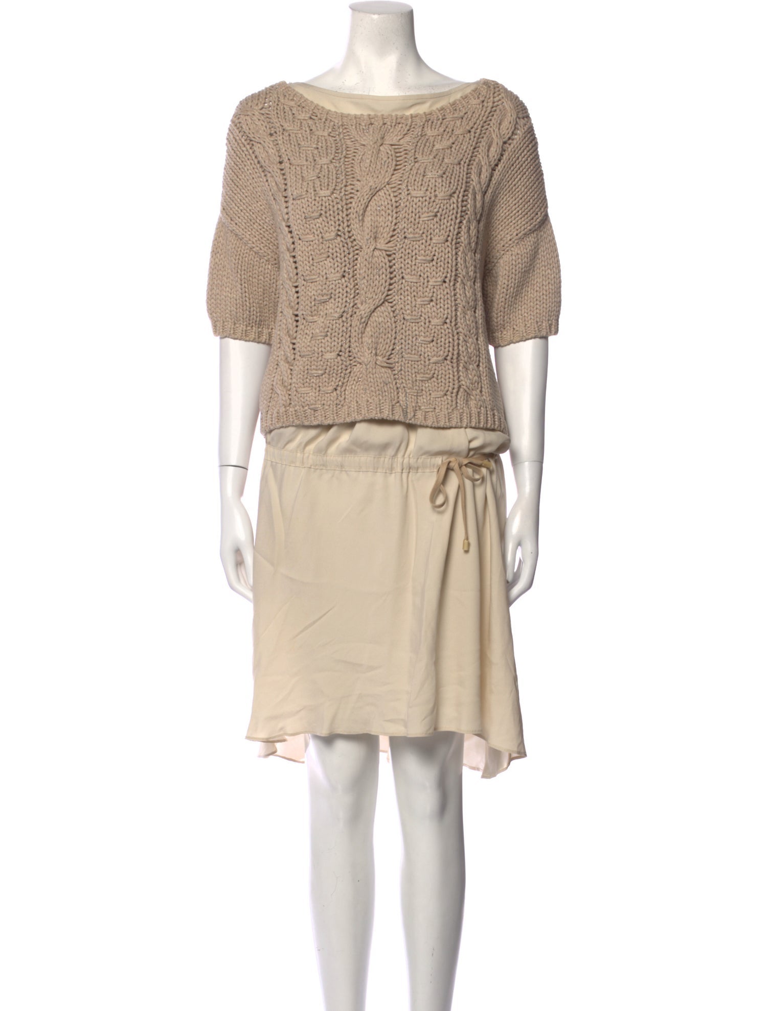 Brunello Cucinelli Silk Midi Length Dress