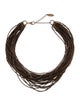 Brunello Cucinelli Beaded Multistrand Collar Nekclace