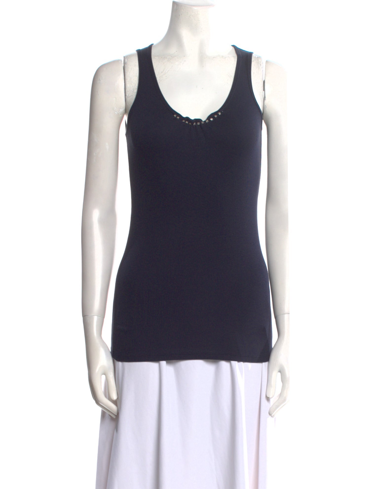 Brunello Cucinelli Scoop Neck Sleeveless Top