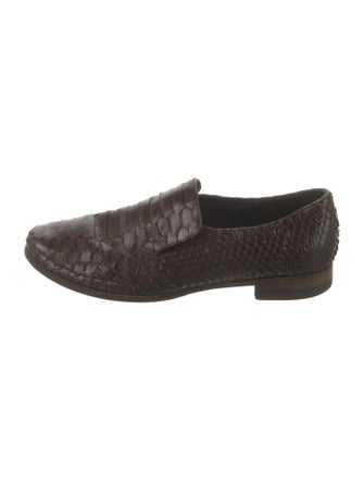 Brunello Cucinelli Python Loafers