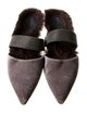 Brunello Cucinelli Monili Velvet Mules
