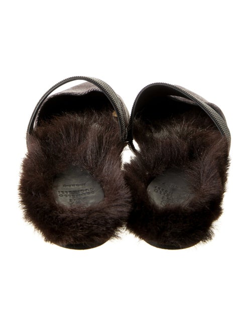 Brunello Cucinelli Monili Velvet Mules