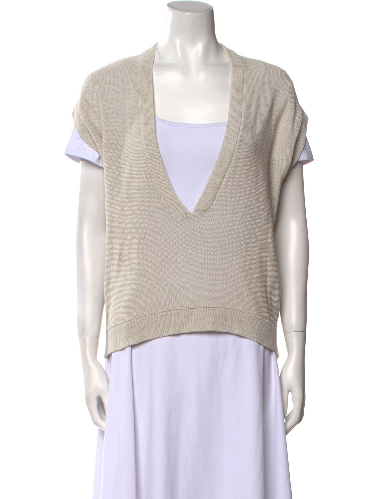 Brunello Cucinelli Plunge Neckline Sweater