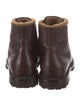 Brunello Cucinelli Leather Combat Boots