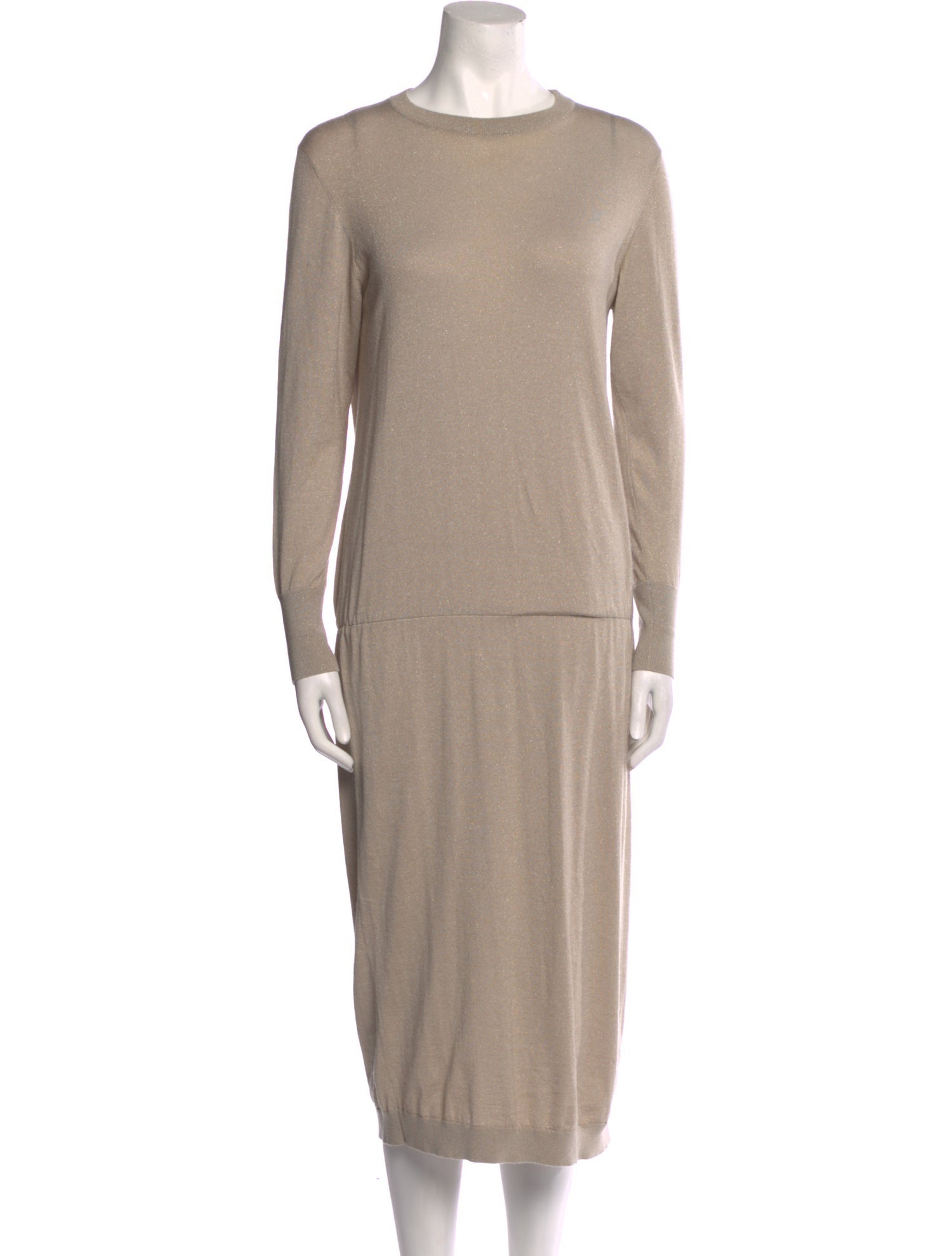 Brunello Cucinelli Cashmere Midi Length Dress