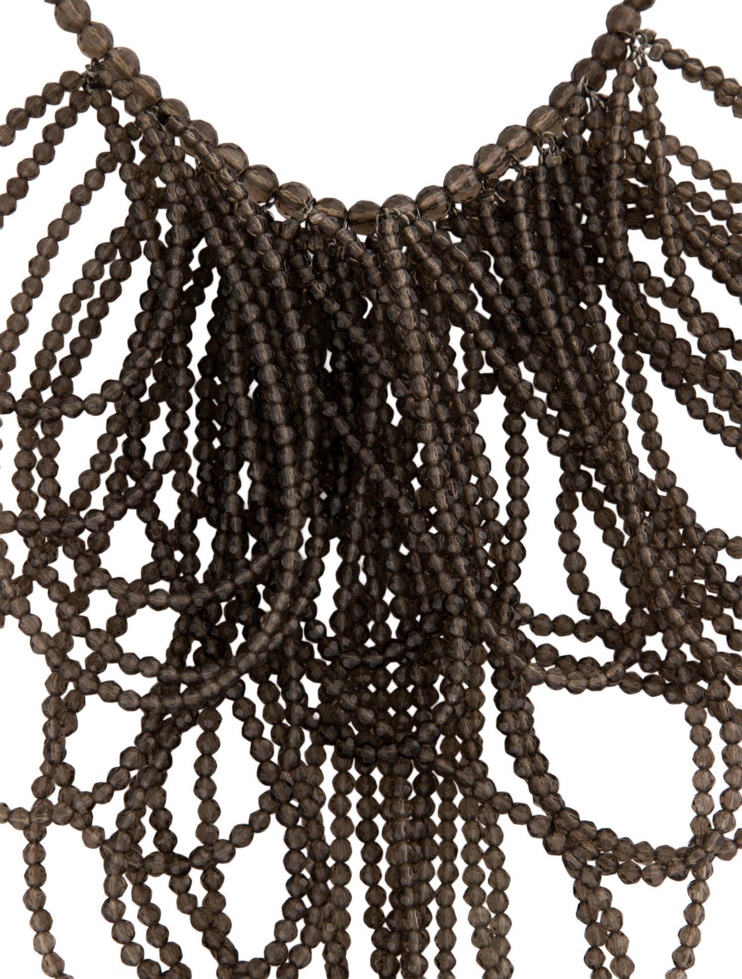 Brunello Cucinelli Faceted Bead Multistrand Choker Necklace