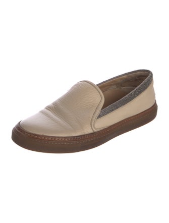 Brunello Cucinelli Monili Leather Sneakers