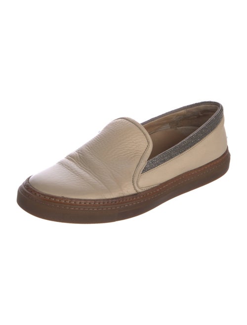 Brunello Cucinelli Monili Leather Sneakers