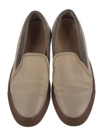 Brunello Cucinelli Monili Leather Sneakers