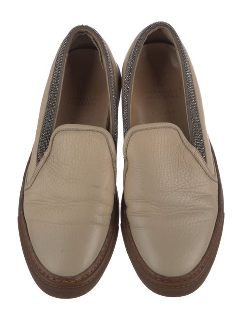 Brunello Cucinelli Monili Leather Sneakers