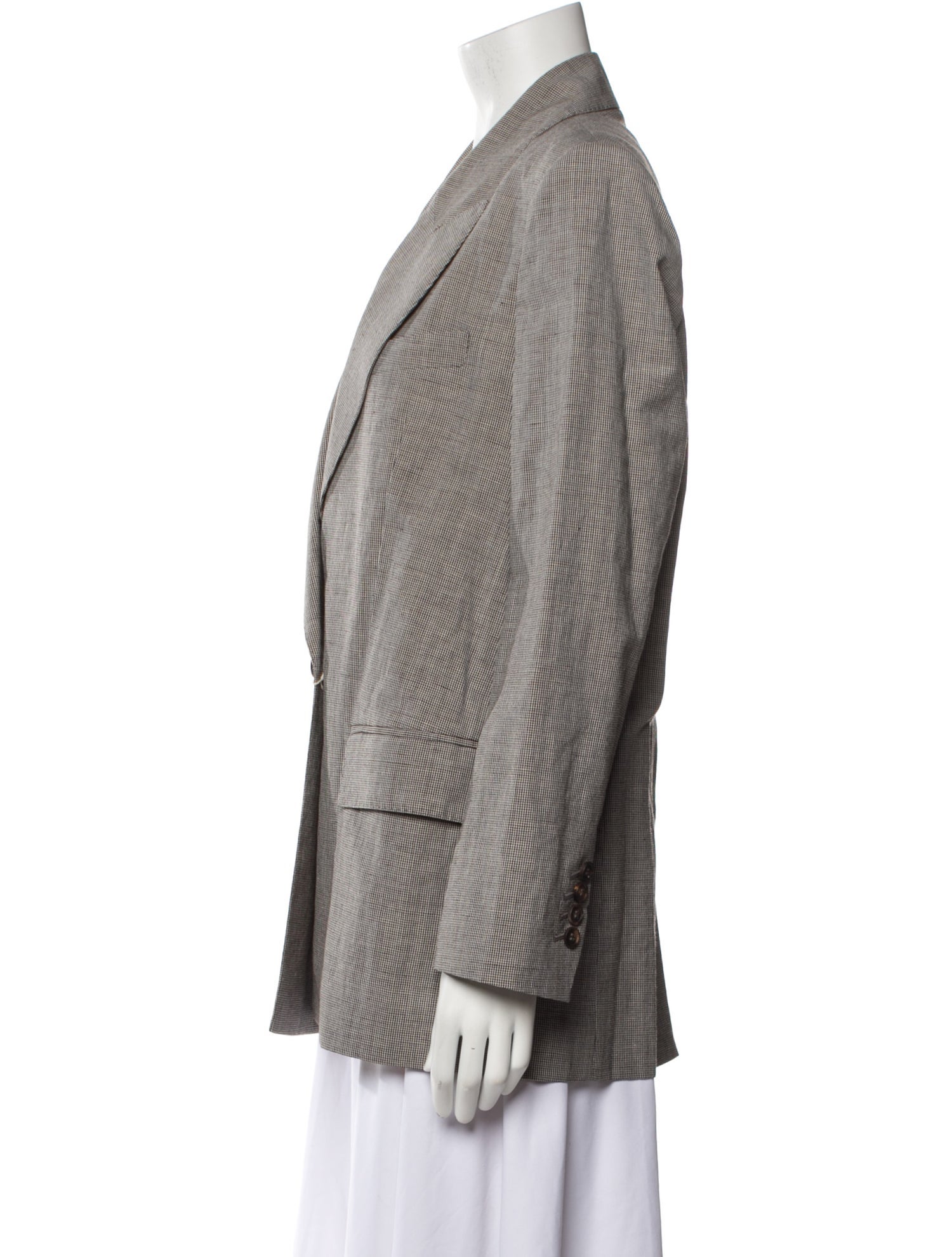 Brunello Cucinelli Plaid Print Blazer w/ Tags