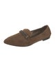 Brunello Cucinelli Suede Beaded Accents Loafers