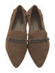 Brunello Cucinelli Suede Beaded Accents Loafers