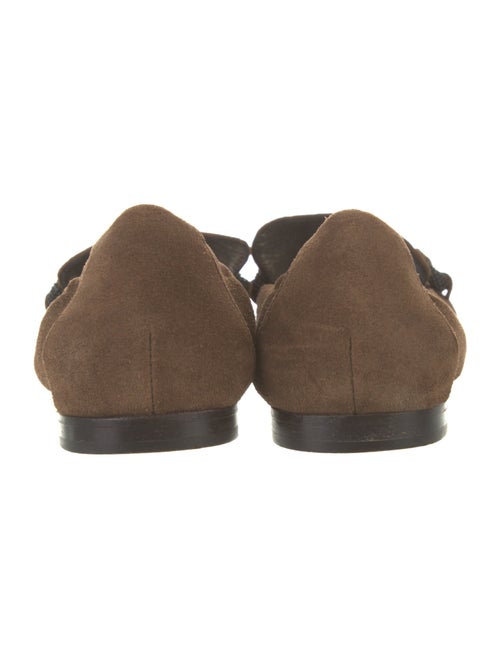 Brunello Cucinelli Suede Beaded Accents Loafers