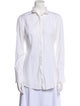 Brunello Cucinelli Long Sleeve Button-Up Top