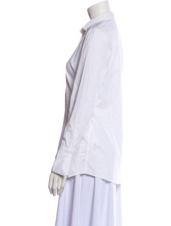 Brunello Cucinelli Long Sleeve Button-Up Top