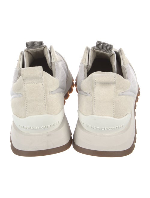 Brunello Cucinelli Suede Beaded Accents Sneakers