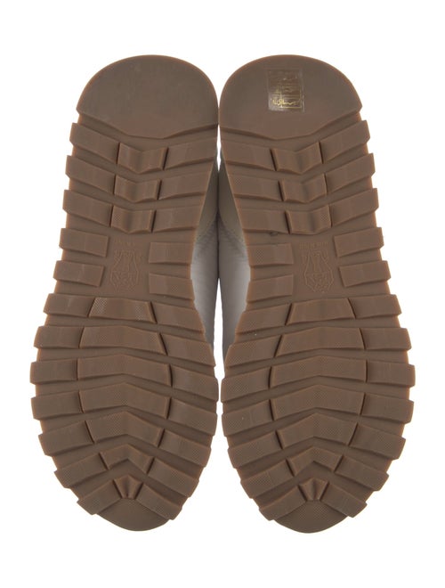 Brunello Cucinelli Suede Beaded Accents Sneakers