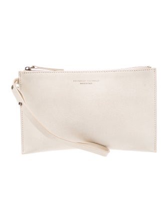 Brunello Cucinelli Saffiano Leather Clutch