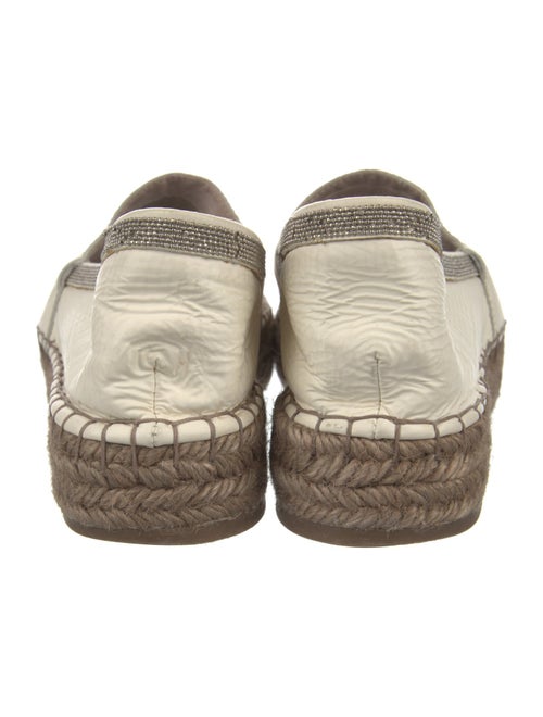 Brunello Cucinelli Monili Leather Espadrilles