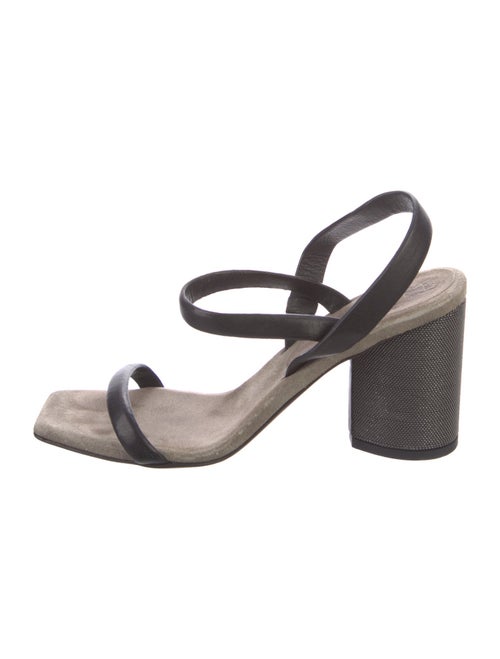Brunello Cucinelli Suede Slingback Sandals