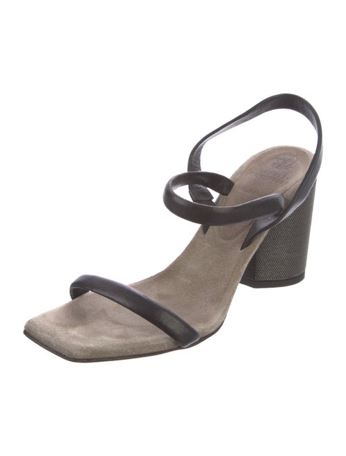Brunello Cucinelli Suede Slingback Sandals