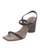 Brunello Cucinelli Suede Slingback Sandals