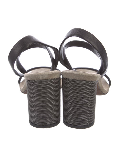 Brunello Cucinelli Suede Slingback Sandals