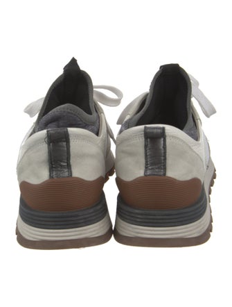 Brunello Cucinelli Suede Printed Athletic Sneakers