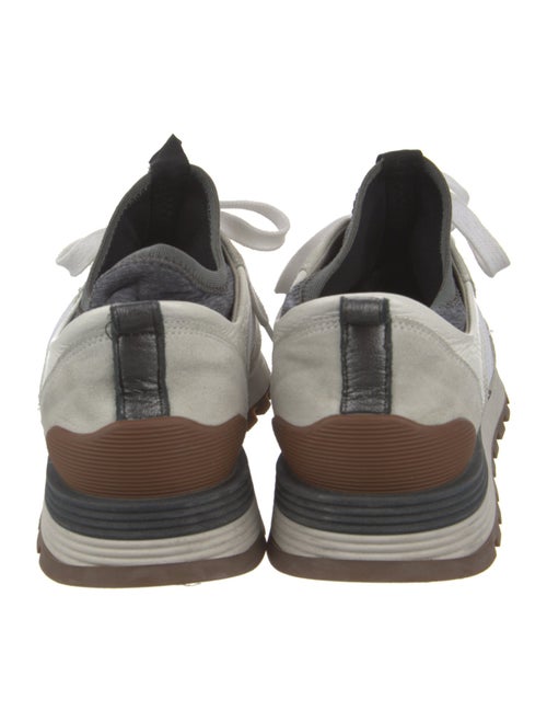 Brunello Cucinelli Suede Printed Athletic Sneakers