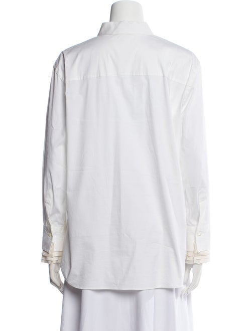 Brunello Cucinelli Long Sleeve Button-Up Top