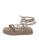 Brunello Cucinelli Suede Beaded Accents Espadrilles