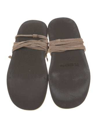 Brunello Cucinelli Suede Beaded Accents Espadrilles