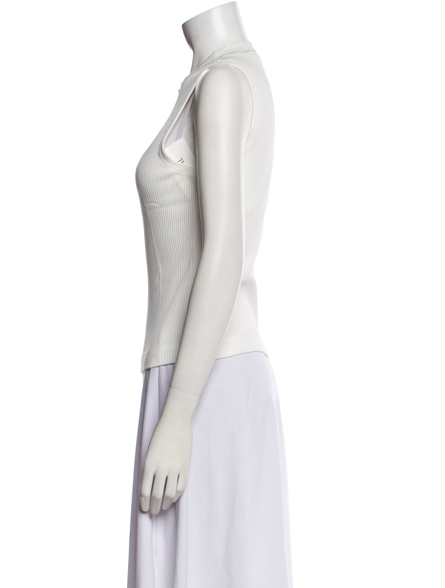 Brunello Cucinelli Crew Neck Sleeveless Top