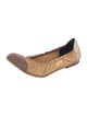 Brunello Cucinelli Monili Suede Ballet Flats