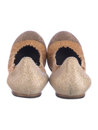 Brunello Cucinelli Monili Suede Ballet Flats