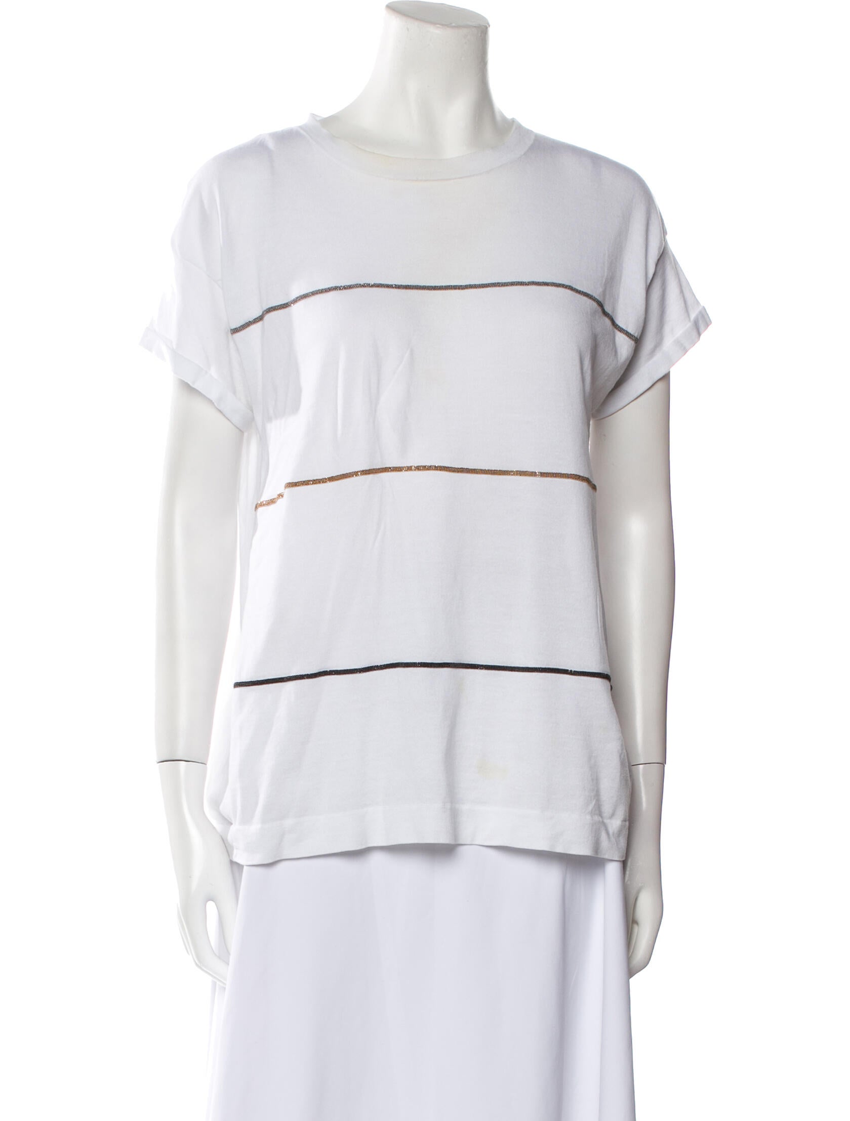 Brunello Cucinelli Crew Neck Short Sleeve T-Shirt