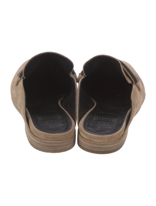Brunello Cucinelli Monili Suede Mules
