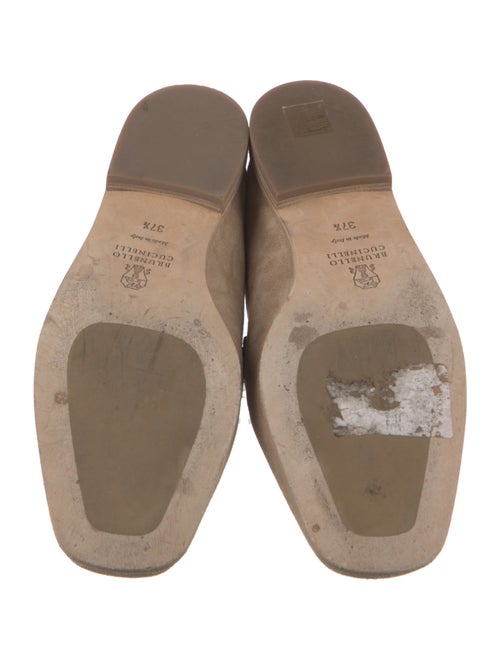 Brunello Cucinelli Monili Suede Mules