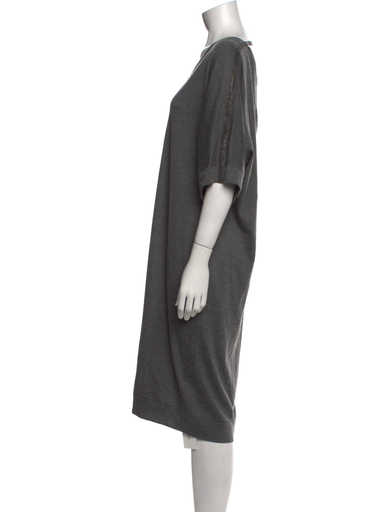 Brunello Cucinelli Wool Midi Length Dress