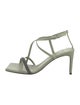 Brunello Cucinelli Leather T-Strap Sandals