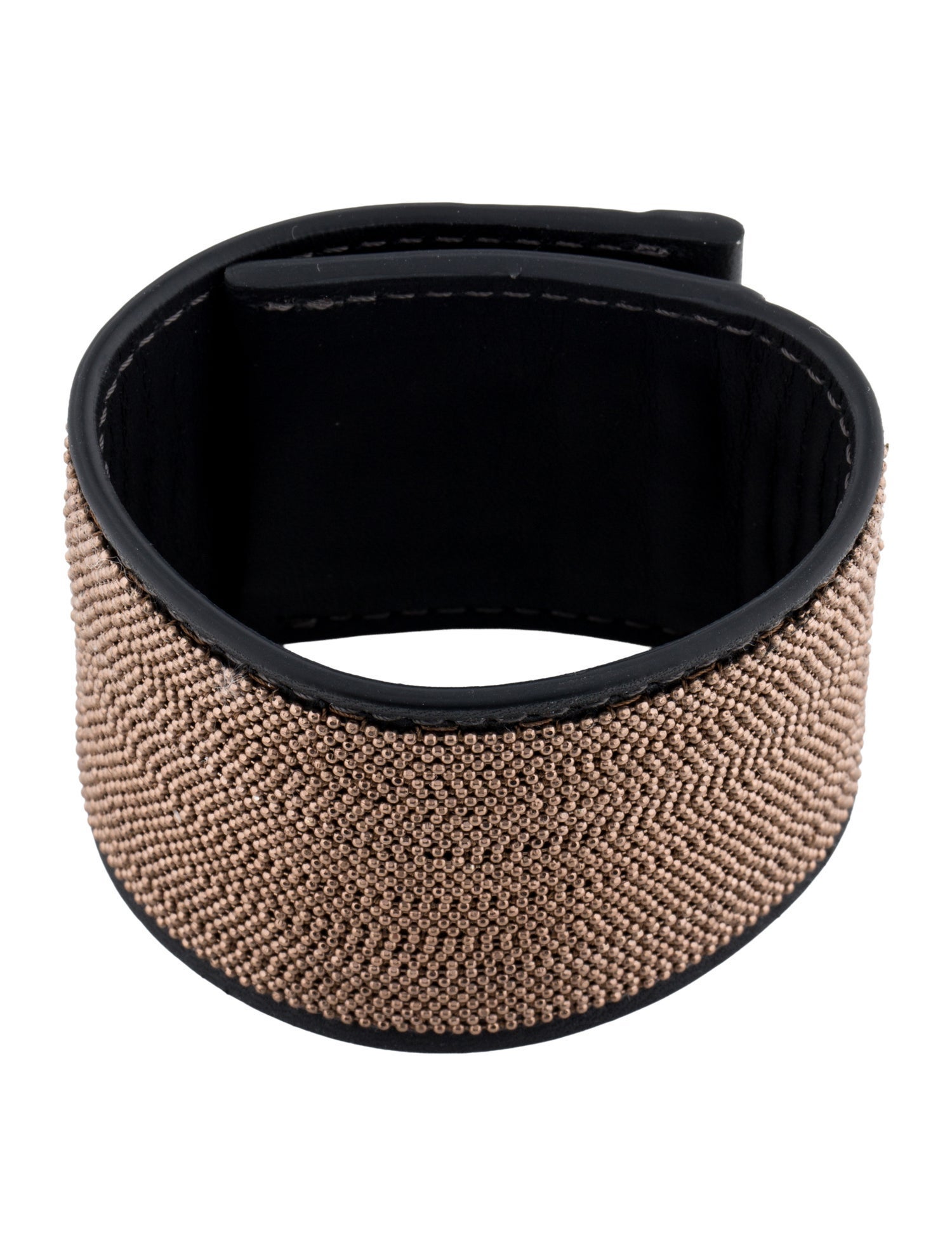 Brunello Cucinelli Monili Leather Thick Bracelet