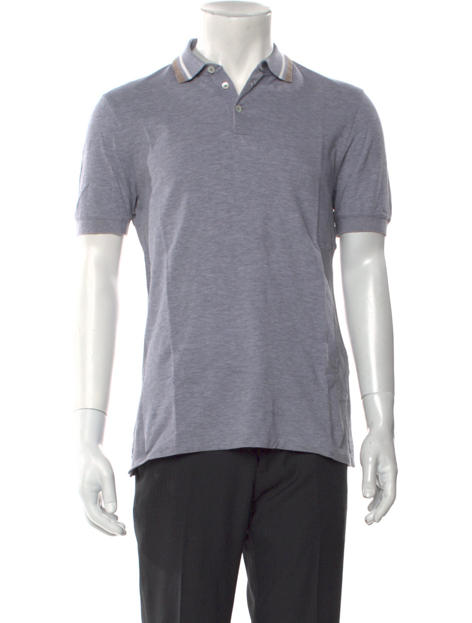 Brunello Cucinelli Collar Short Sleeve Polo Shirt