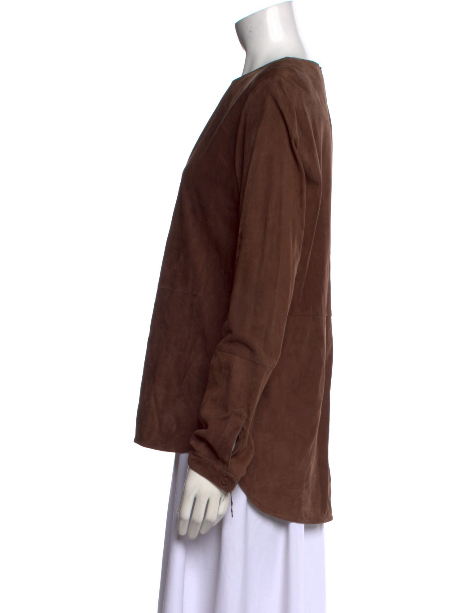 Brunello Cucinelli Crew Neck Long Sleeve Blouse