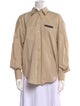 Brunello Cucinelli Long Sleeve Button-Up Top