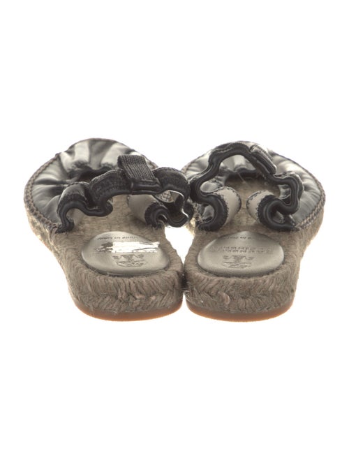 Brunello Cucinelli Leather Beaded Accents Espadrilles