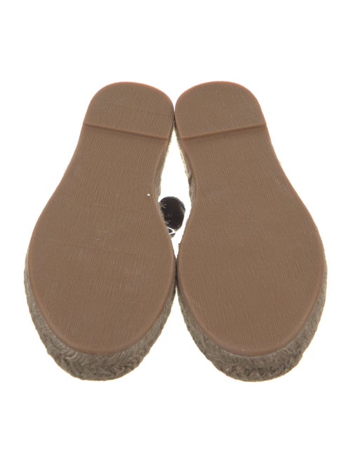 Brunello Cucinelli Leather Beaded Accents Espadrilles