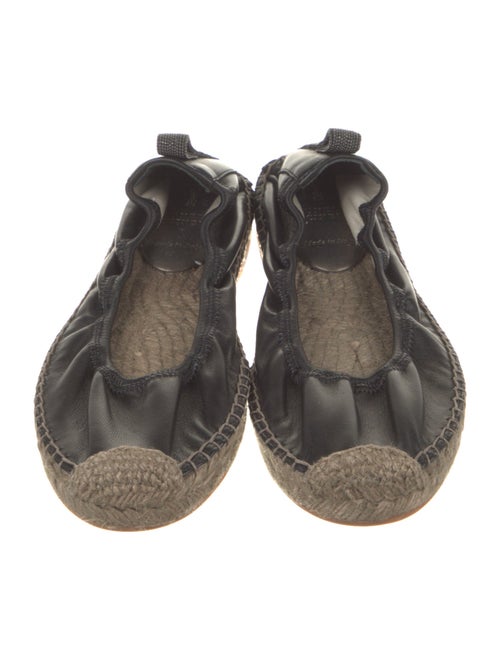 Brunello Cucinelli Leather Whipstitch Trim Espadrilles