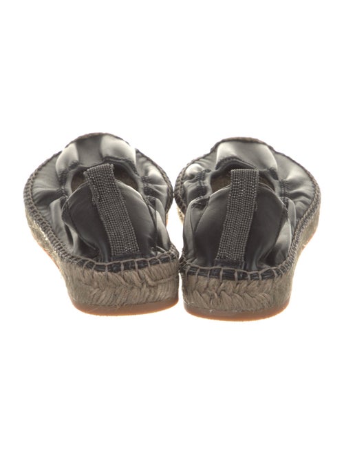Brunello Cucinelli Leather Whipstitch Trim Espadrilles